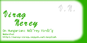 virag nerey business card
